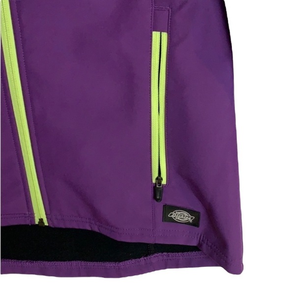 🌸2/$25 NWT Dickies Purple Lime Lightweight Performance Jacket Coat - Picture 5 of 7